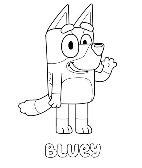 dibujos de blue|dibujo de bluey para imprimir.